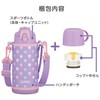 Thermos FJJ-602WF PL-P Vacuum Insulated 2-Way Bottle, 0.6L/0.63L Purple Pink