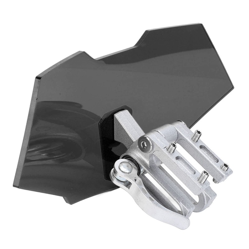 Motorcycle Windshield Acrylic Heightened Adjustable Clip On Wind Deflector Windscreen