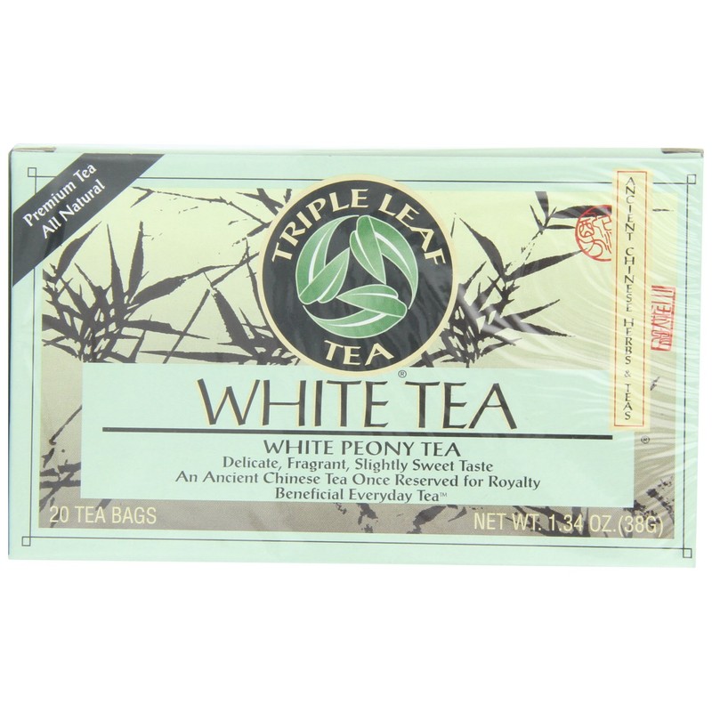 Triple Leaf Tea, White Peony, 20 Tea Bags (Pack of