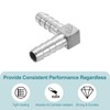 sourcing map 10mm Hose Barb 90 Degree Pipe Fitting, 304