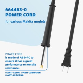 664463-0 Power Cord Replacement for Makita Circular Saw Grinder, for Makita Power Tools Cord, Saw Power Adapter Cord (2X14X8 Sj)
