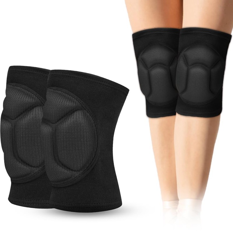 flintronic Volleyball Dance Knee Pads, Thick Sponge Work Knee Pads,