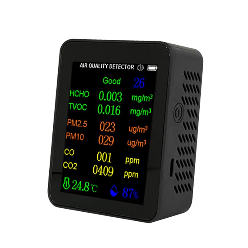 Portable Air Quality Meter 9in1 PM2.5 PM10 CO CO2 TVOC