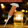 304 Stainless Steel Ice Chisel Wooden Handle Ice Chipper Hand