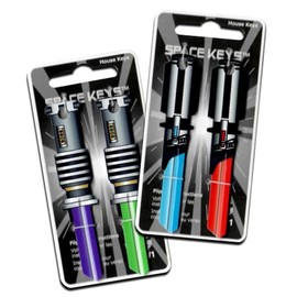 Set of Four Light Saber Shaped Space Keys Compatible with KW1 KW11