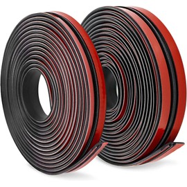 Automotive Weather Seal Rubber Seal Strip Windscreen Strip Seal T Shape Sealing Strip for Automotive Door Window Car Edge Weatherstrip Strip Seal (14mm + 19mm, 8M)