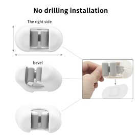 KEUYE Toilet Brush Holder, Compatible with Clorox, Toilet Wand Holder, Toilet Brush Holder Only, White Plastic, Nylon Bristles, Wall Mounted, Space-Saving, Easy Installation, 2.3" x 2" x 3.5", 1 Count