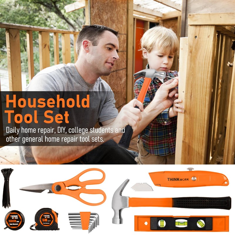 THINKWORK Tool Set - 207 Piece Portable Home Repairing Tool