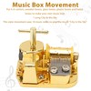 Music Box Movement Golden Clockwork Music Box Windup Musical Mechanism