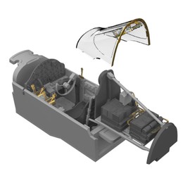 Eduard EDB648545 Brassin 1:48-P-38G Cockpit (Tamiya)