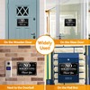 No Soliciting Sign for Front Door, (2 Pack) Self-adhesive No