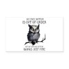 CafePress Funny Grumpy Owl Saying Rectangle Car Bumper Magnet