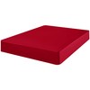 AMEHA Double Fitted Sheet - Red Bed Sheets Extra Deep