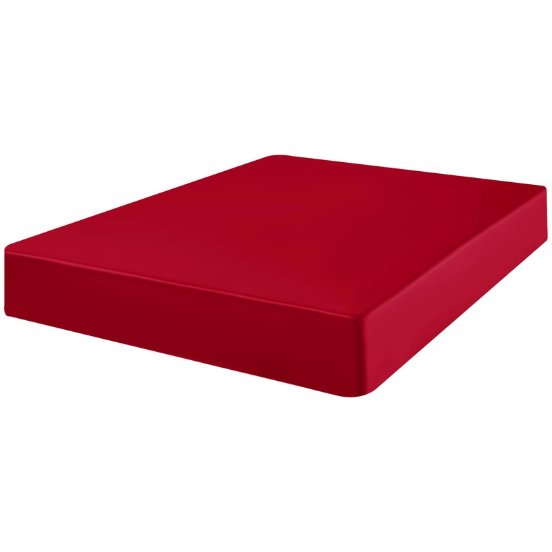 AMEHA Double Fitted Sheet - Red Bed Sheets Extra Deep
