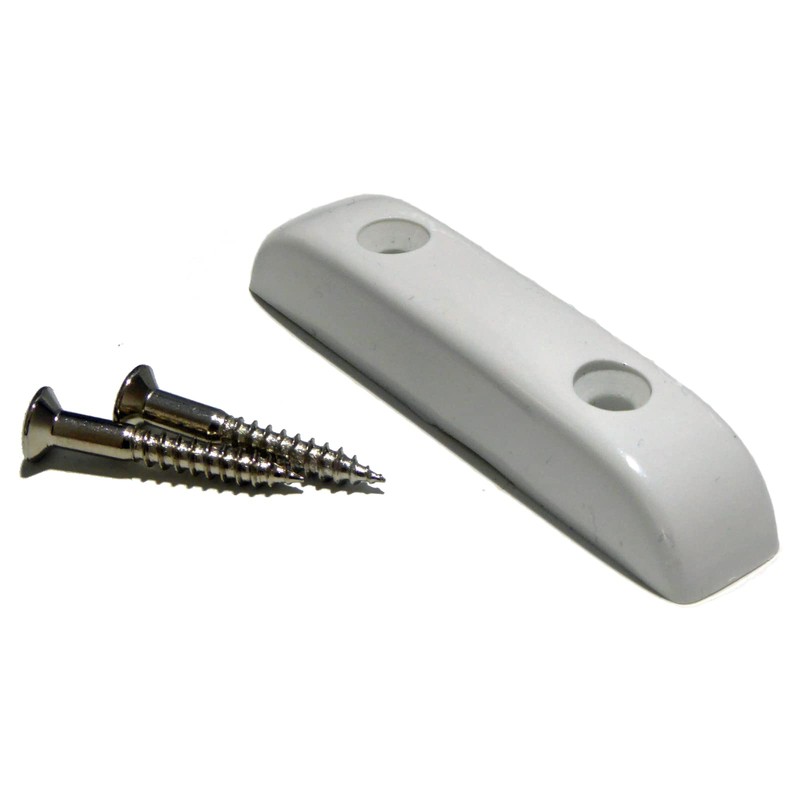 Thumb/finger rest for precision jazz bass guitars white inc screws