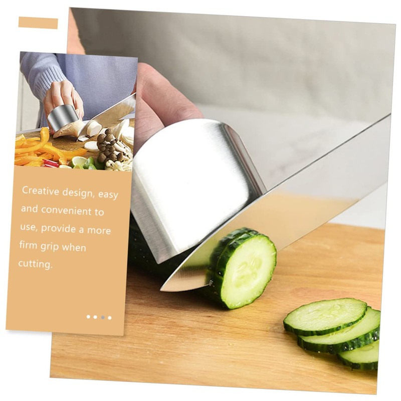GRIRIW Cutting Food Safety 8pcs Finger Protectors Vegetable Cutter Kitchen