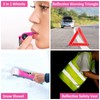 HLWDFLZ Car Roadside Emergency Kit - Pink Roadside Assistance Emergency