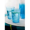 Mozaik 10 Turquoise Blue Plastic Cups 200ml