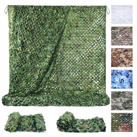 Sposuit Camo Net, Vehicle Camouflage Netting, 10 x 10ft- Burlap Camouflage Nets Military Surplus - Hunting Blind for Deer Stand, Party Supplies Decorations