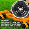 (4-Pack) 9x3.50-4” Flat Free Lawnmower Tire with 4" Centered Hub,