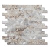 Yipscazo 1 Sheet Peel and Stick Stone Metal Tile Backsplash,