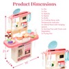 Prextex Plastic Pretend Play Kitchen Set - Multi-Color Kitchen Playset
