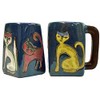 Mara Stoneware Mug - Cats - Blue 12 oz.