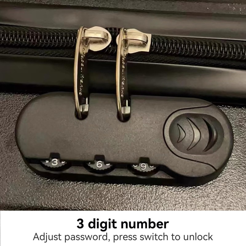 3 Digit Combination Lock, Versatile Travel Luggage Locks Suitcase Password