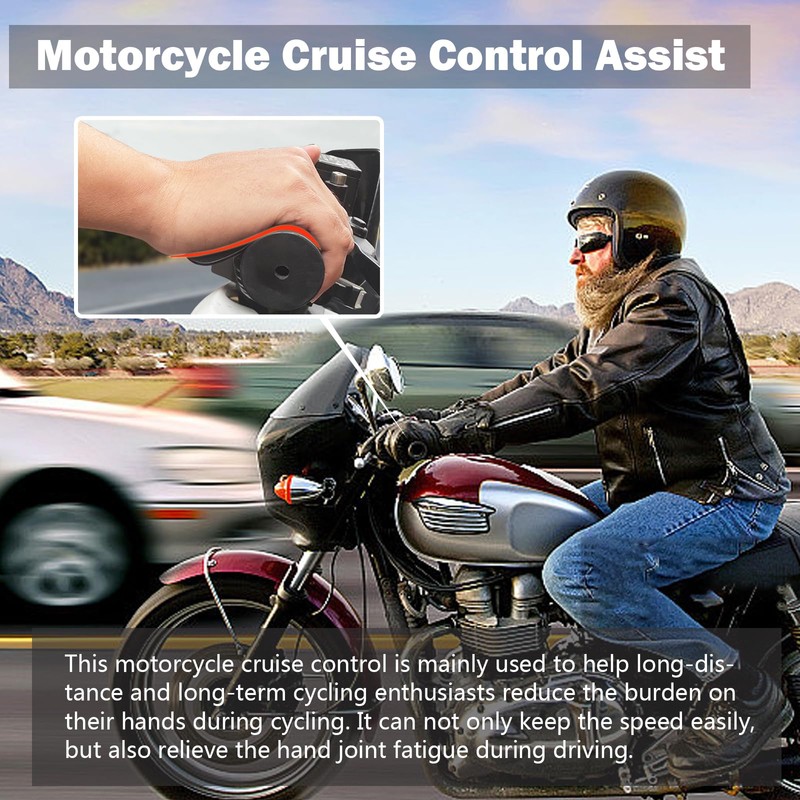 Preppers Peak Motorcycle Throttle Assist, Cruise Control Throttle Mounted Holder