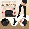 Wegitcs 20-30mmHg Compression Stockings for Women & Men, Closed Toe