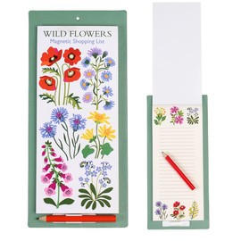Wild Flowers Magnetic Shopping List