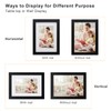 EGOFINE A5 Frames Black Set of 3,Wooden Photo Frames A5,14.8x21cm