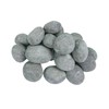 Grey Gas Logs Ceramic Pebbles,24PCS Gas Fireplace Logs,Inside Fireplace Accessories,Ceramic