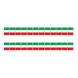 Italian Flag Banners 2 Piece Hanging Streamer Decorations