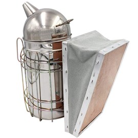 SagaSave Beekeeping Smoker, Stainless Steel Beehive Smoker with Heat Shield Protection Board, Beekeeping Equipment Tool