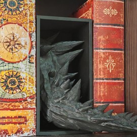 Black Dragon Head and Black Dragon Tail 3D Printed Decorative Bookshelf, Lightweight and Durable Bookshelf Accessories, for Friends (Black Dragon Tail)