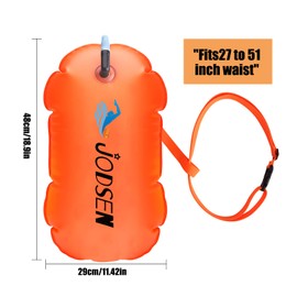 Swimming Buoy, Outdoor Swimming Trolley, Inflatable Swimming Buoy and Dry Bag, Swim Bubble, for Open Water Children, Triathlon, Sports, Snorkelling, Racing, Training Accessories, Highly Visible
