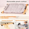 Cat Window Perch - Drill-Free Adjustable Sill Hammock, Sturdy Wood