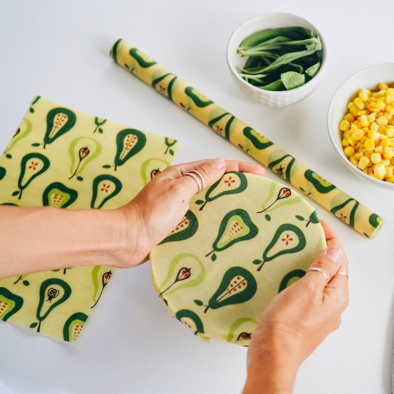 SuperBee Beeswax Wrap Roll - 33cm x 90cm, Pears