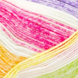 Lion Brand Yarn Ice Cream, Baby Yarn for Knitting and Crochet, Passion Fruit, 3 Pack