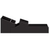 Spirella 10.19175 Skyline Black 7 Litre 2-Piece Bathroom Accessory, Plastic, black, 8/5 x