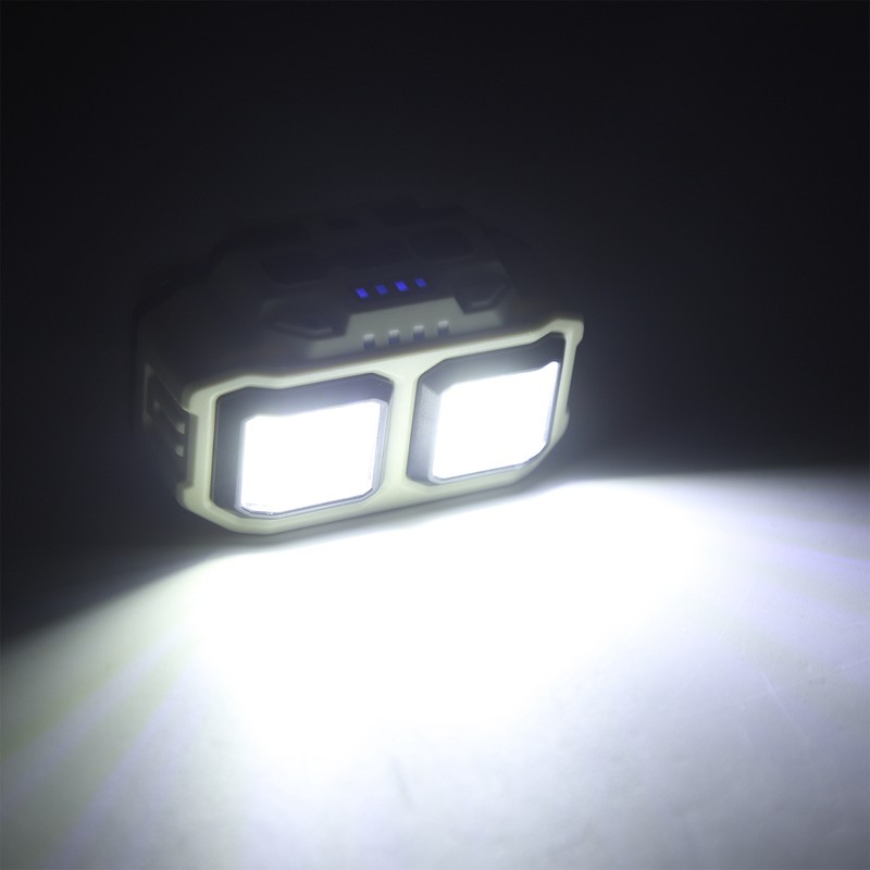 Rechargeable LED Headlamp Motion Sensor USB Charging Multifunction COB Headlamp