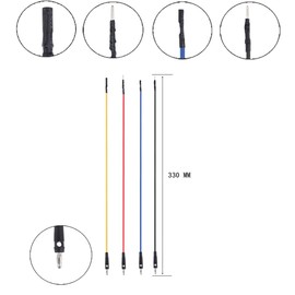 KAWISH Banana Plug Jumper Wires Kit, 16pcs 4mm Stackable Breadboard Jumper Test Lead, Male to Female, Universal Breakout Test Leads for Electrical Testing