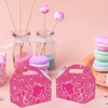 Zliisang 16PCS Pink Princess Candy Boxes Pink Goodie Gift Bags