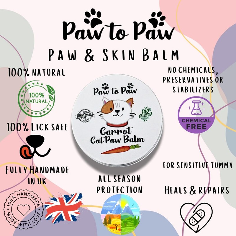 Paw to Paw Alcohol Free Carrot Cat Paw Butter (30ml)