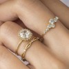 FFWTPY Set of 3 Women's Cubic Zirconia Rings for Weddings
