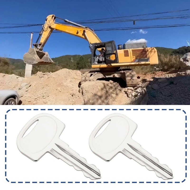 ECSiNG 10pcs 601 Ignition Keys Compatible with Sany Mini Excavator