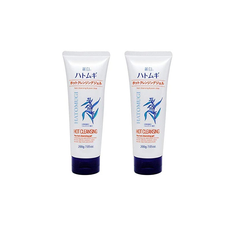 Reihiro Hatomugi Hot Cleansing Gel, 7.1 oz (200 g) x