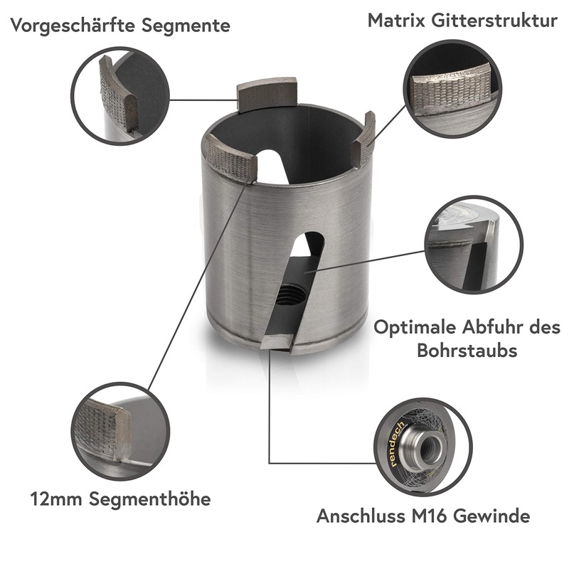Rendech® 68 mm Drill Bit for Sockets - Diamond Can