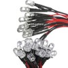 Ltvystore 60Pcs 5MM 9V 6Colors LED Pre Wired Prewired Lamp